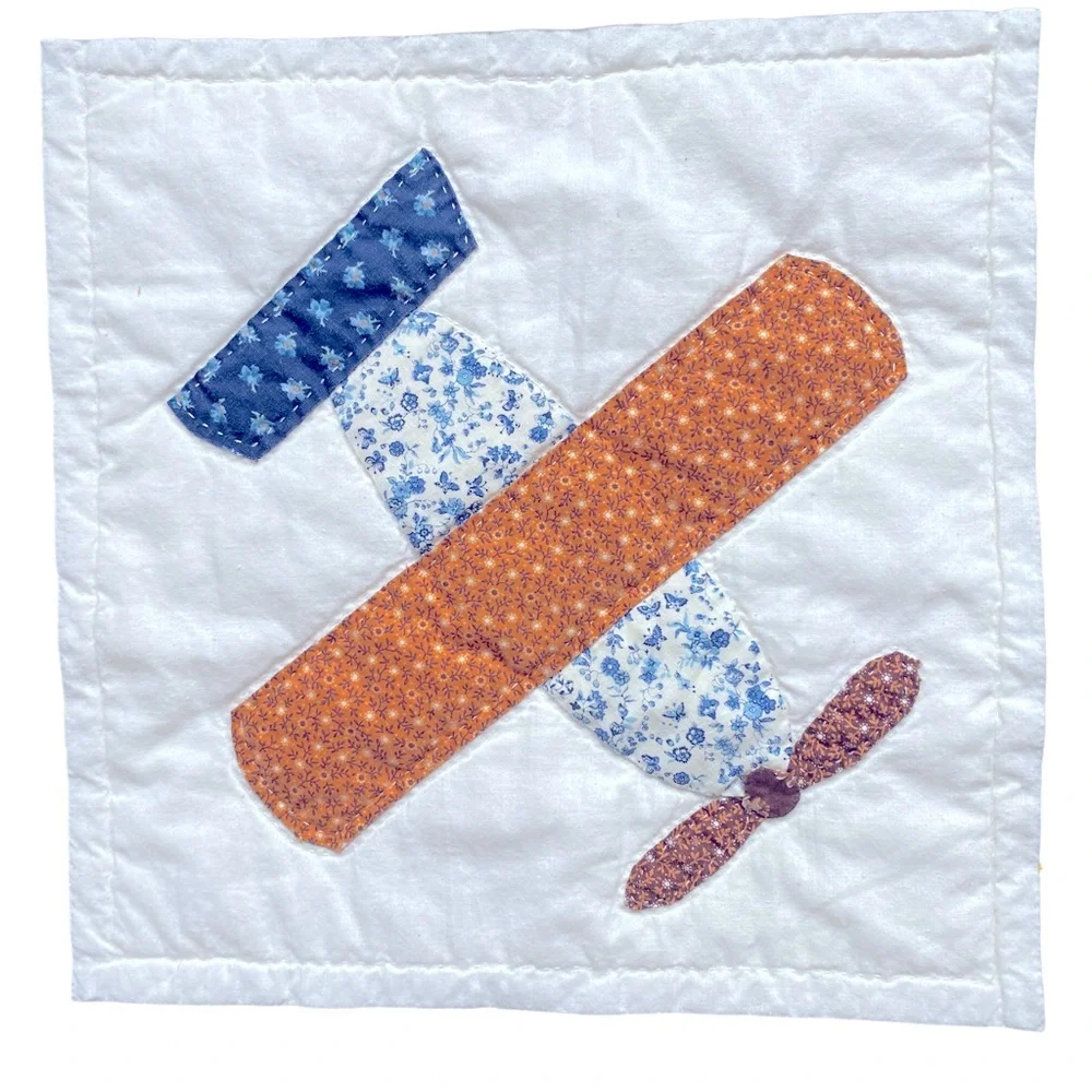 Quilted Boys Blanket or wall hanging  Airplanes, Sailboats, Car and more